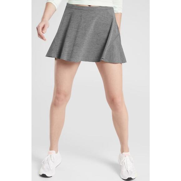 Athleta Womens Match Point Skort Medium Gray Tennis Golf Activewear Preppy - Picture 1 of 13